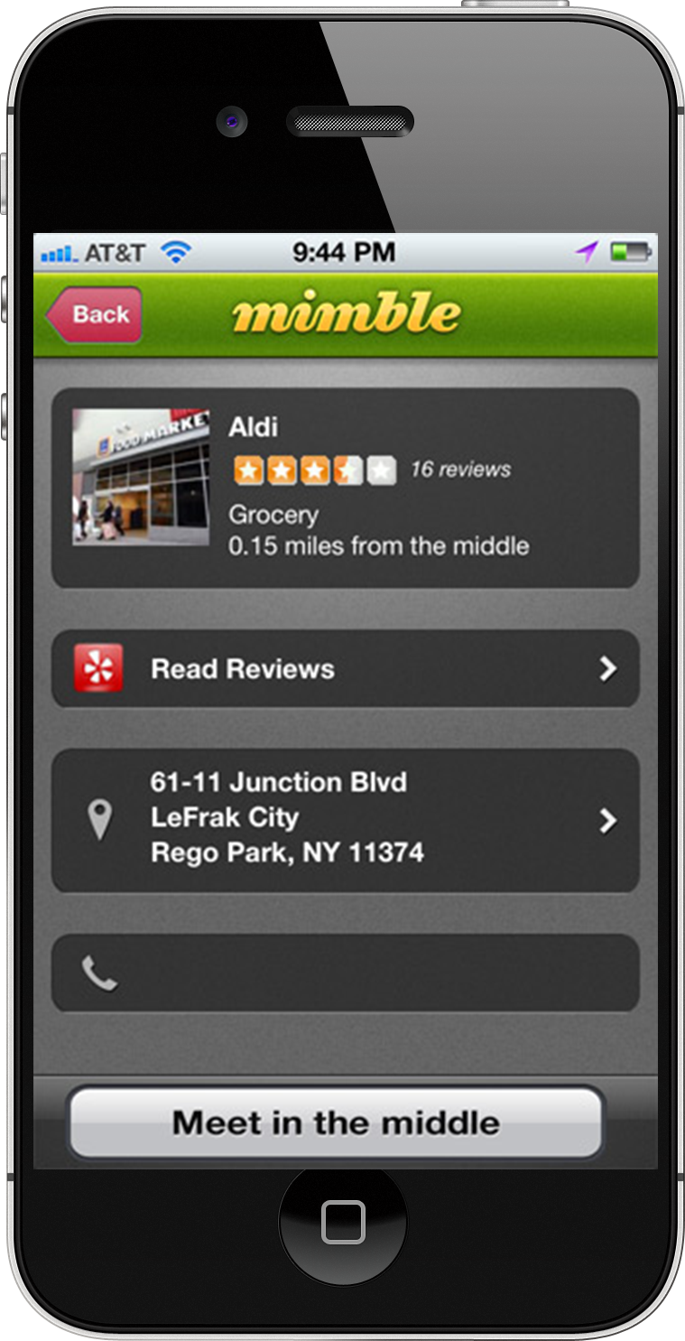 Original Mimble location screen from 2012